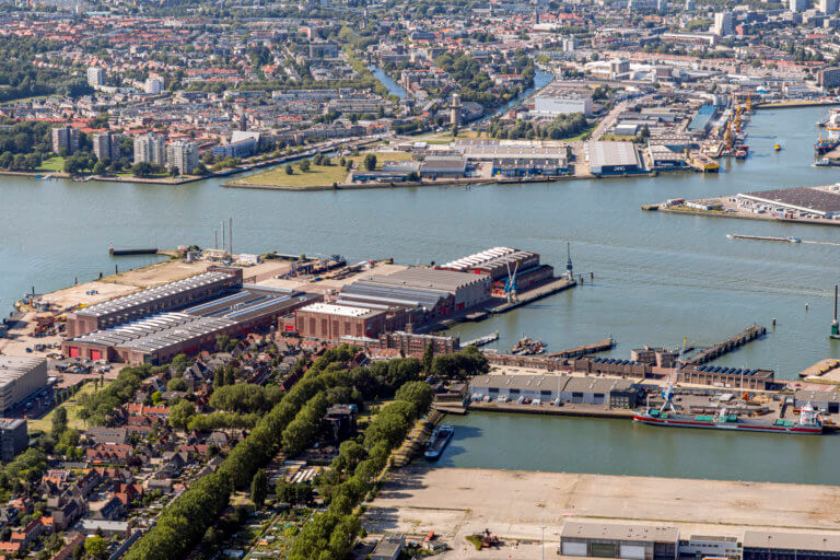 Aerial photo of Rotterdam Makers District, by Guido Pijper